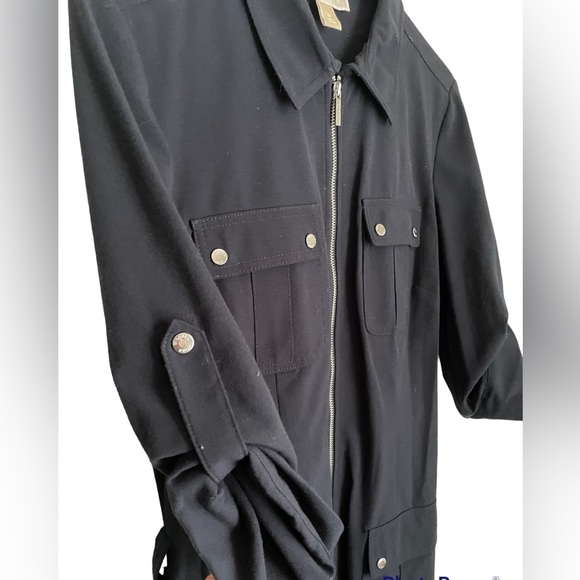 Michael Kors Zip Dress. Women’s Size Medium. Dark Navy Blue | - Picture 7 of 7